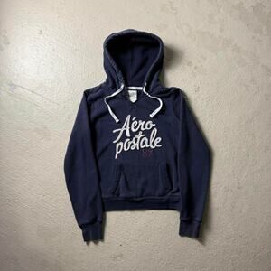 Aeropostale Navy Y2K Women's M Hoodie